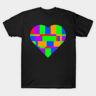 STATIC HEART - LGBTQ T-Shirt